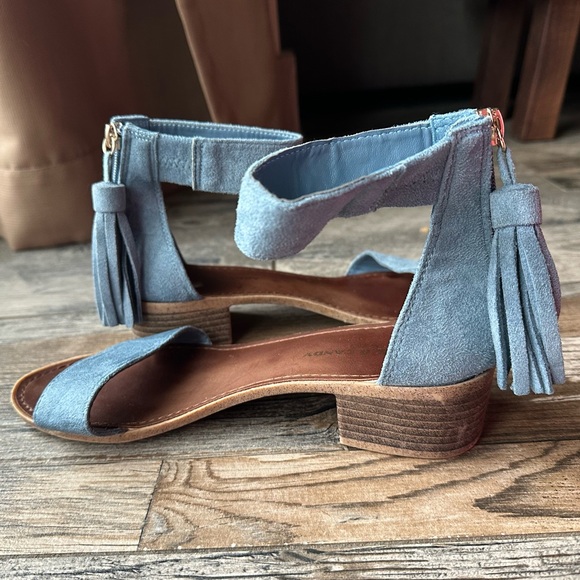 Blue Sandal with Ankle Strap - Picture 2 of 9